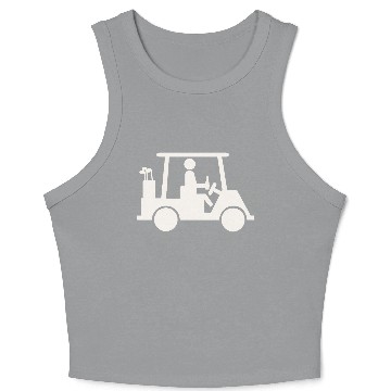Discover Funny Golf Golfer Drinking Beer Crop Tank Top
