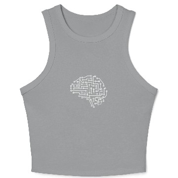Discover Machine Learning AI Data Science Heartbeat Data Crop Tank Top