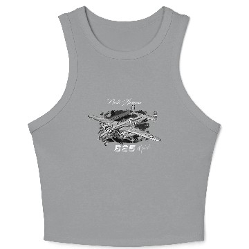 Discover North American B 25 Mitchell Crop Tank Top
