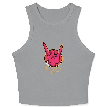 Discover Heavy Metal Crop Tank Top