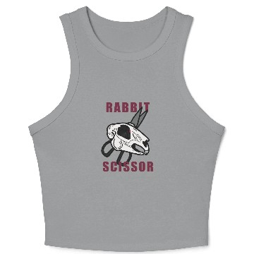 Discover Rabbit Skull Scissor Crop Tank Top