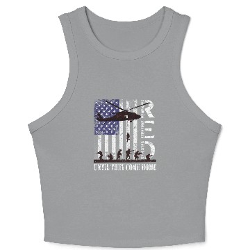 Discover RED Friday Remember Everyone Deployed US Flag Army Crop Tank Top