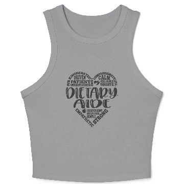 Discover Dietary aide, Dietary worker, subway art Crop Tank Top