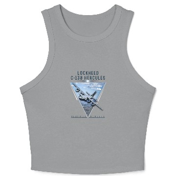 Discover Lockheed C 130 Hercules Crop Tank Top