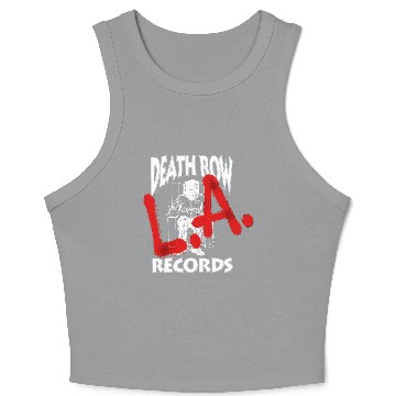 Discover Death Row Records La Spray Paint Crop Tank Top