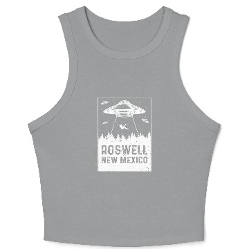 Discover Roswell New Mexico UFO Alien Crop Tank Top