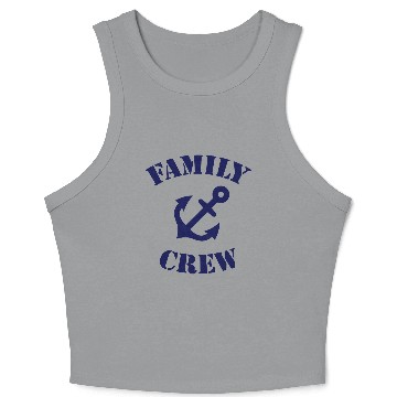 Discover Family Crew (Anchor / Crew Complement) Crop Tank Top