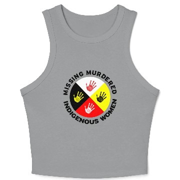 Discover Missing Murdered Indigenous Women Crop Tank Top