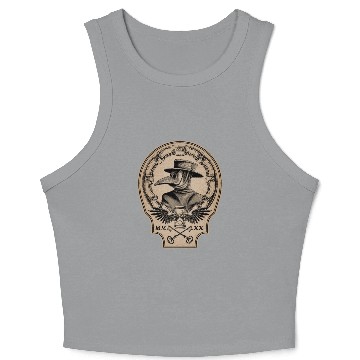 Discover Vintage Plague Doctor Crop Tank Top