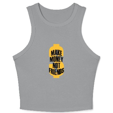 Discover Dollar saying Money Crop Tank Top