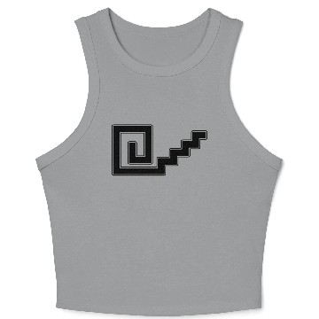 Discover Aztec Tribal Symbol Design Crop Tank Top