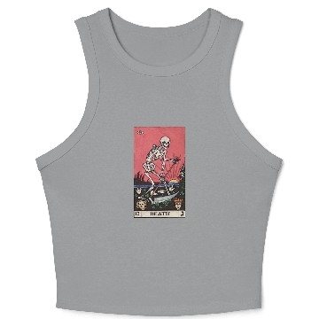 Discover Death Card Crop Tank Top