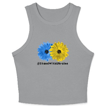 Discover Stand With Ukraine Crop Tank Top