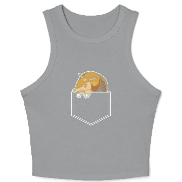 Discover Armadillo Pocket Crop Tank Top