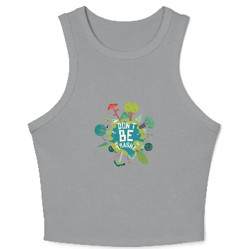 Discover Save The Earth Don't Be Trashy Crop Tank Top