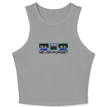 Discover Retro Distressed Never forget 90s gift Crop Tank Top