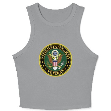 Discover Army US Army Veteran Crop Tank Top