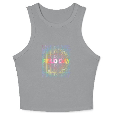 Discover Field Day Tie Dye BOHO Crop Tank Top