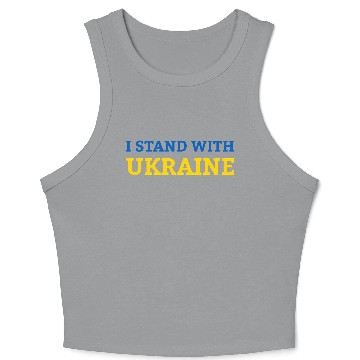 Discover "I stand with Ukraine" Support & Solidarity Crop Tank Top
