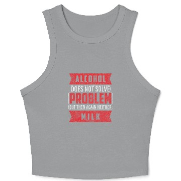 Discover Alcohol Drunk Vodka Bachelor Crop Tank Top