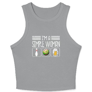 Discover Beer Pin Bowling Crop Tank Top