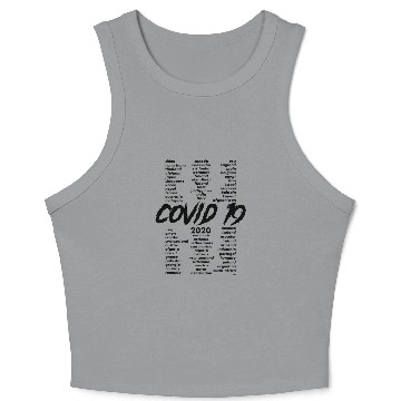 Discover Corona Virus World Tour Crop Tank Top