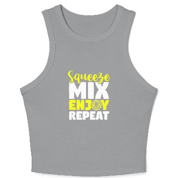 Discover Squeeze Mix Enjoy Repeat Lemon Juice Boss Crop Tank Top