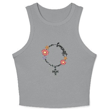 Discover Feminist sublimation Crop Tank Top