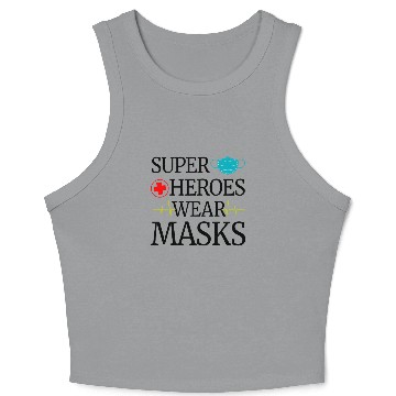Discover Super Heroes Wear Masks Crop Tank Top