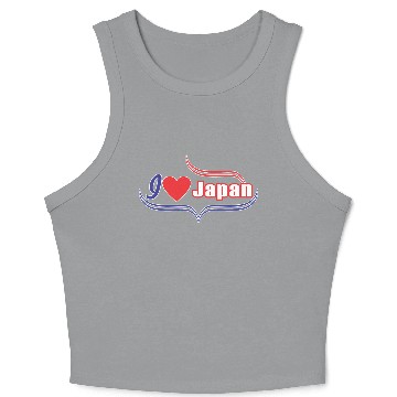 Discover i love japan Crop Tank Top