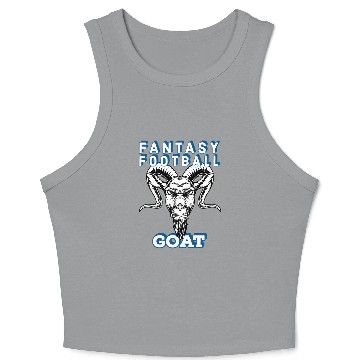 Discover Fantasy Football GOAT Gift Idea Draft BBQ Crop Tank Top