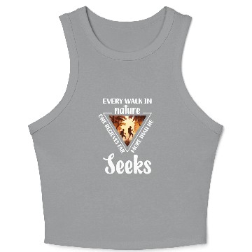 Discover Forest Camping Wilderness Crop Tank Top