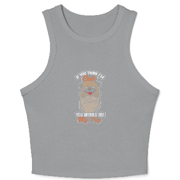 Discover Dog Dog Lovers Pet Master Crop Tank Top