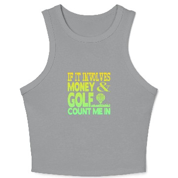 Discover Money and golf Crop Tank Top