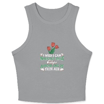 Discover Tulip Garden Gardening Crop Tank Top