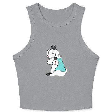 Discover I Love Mom Tattoo Goat Crop Tank Top