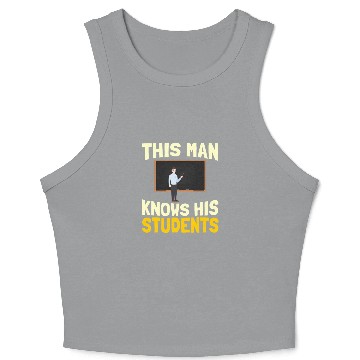 Discover High School Teacher Professor Crop Tank Top