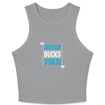 Discover Duck Breeder Goose Farmer Crop Tank Top