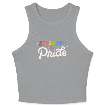 Discover Strength in Pride month Design Crop Tank Top