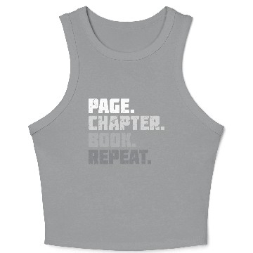 Discover Page Chapter Book Lover Reading Crop Tank Top