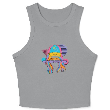 Discover Busy Introverting 90s Style Vibe Nineties Crop Tank Top