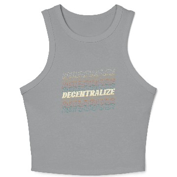 Discover Funny Bitcoin Crypto Blockchain Btc Fun Lovers Crop Tank Top