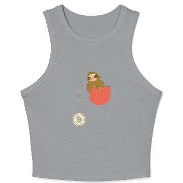 Discover Funny Bitcoin Crypto Blockchain Btc Fun Lovers Crop Tank Top