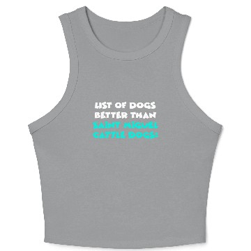 Discover Saint Miguel Cattle Dog Crop Tank Top
