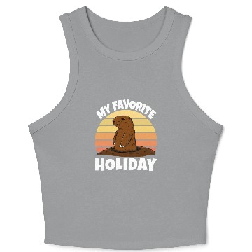 Discover My Favourite Holiday Groundhog Crop Tank Top