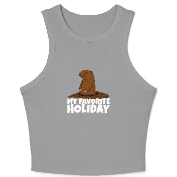 Discover My Favourite Holiday Groundhog Crop Tank Top