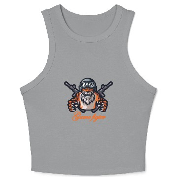 Discover Tiger fight game Crop Tank Top
