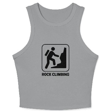 Discover Rock Climbing Crop Tank Top