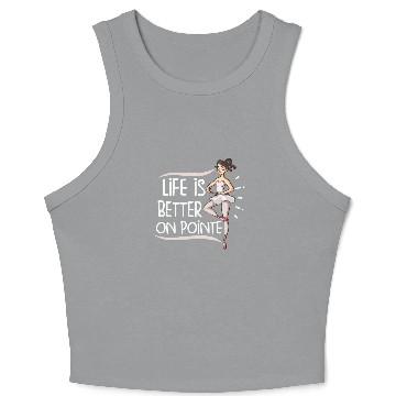 Discover Ballet Ballerina Dance Dancer Dancing Ballet Gift Crop Tank Top
