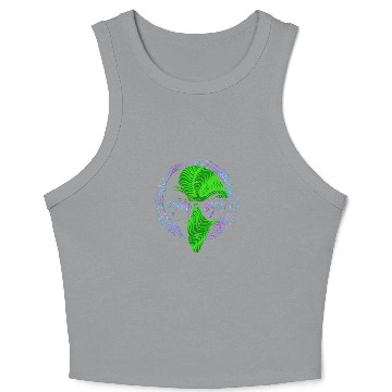 Discover Alien Gift Extraterrestrial UFO AREA 51 Sci-fi Crop Tank Top